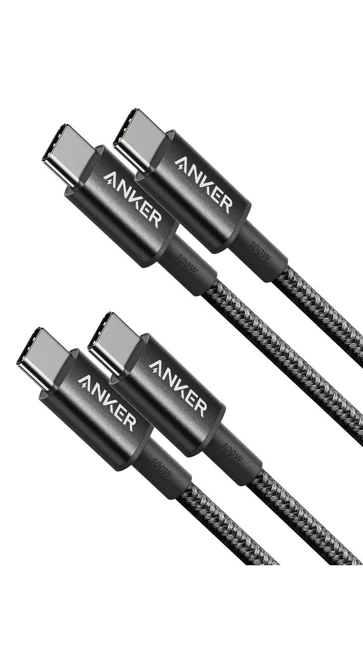 کابل شارژ 100 وات 1 متری USB-C به USB-C انکر مدل A8756 - تصویر 3